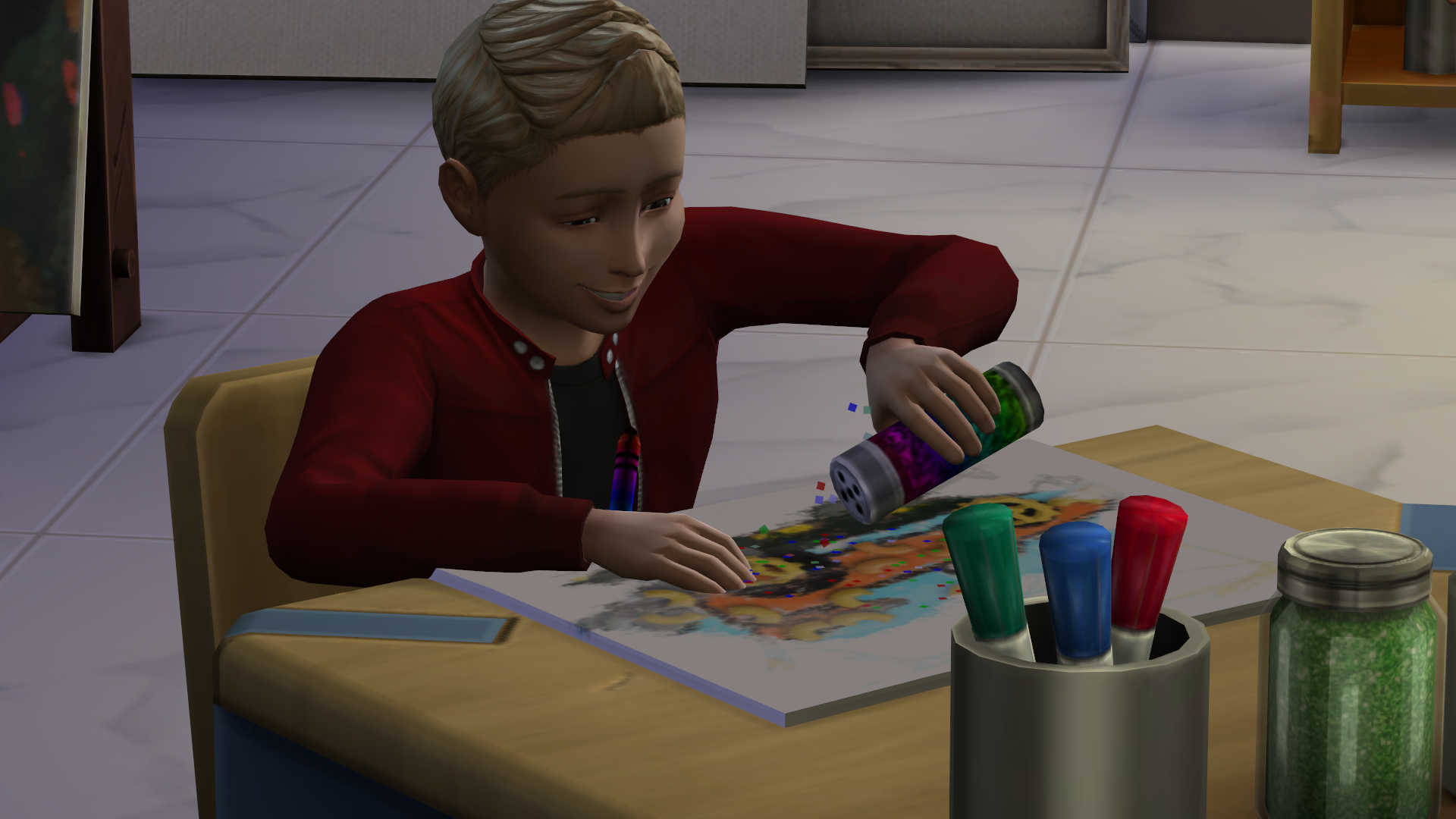 where is my homework sims 4